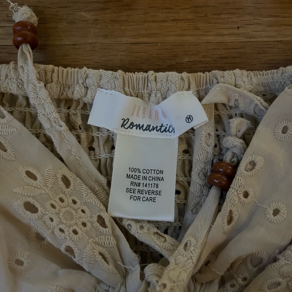 URBAN Romantics Cream Eyelet Bralette